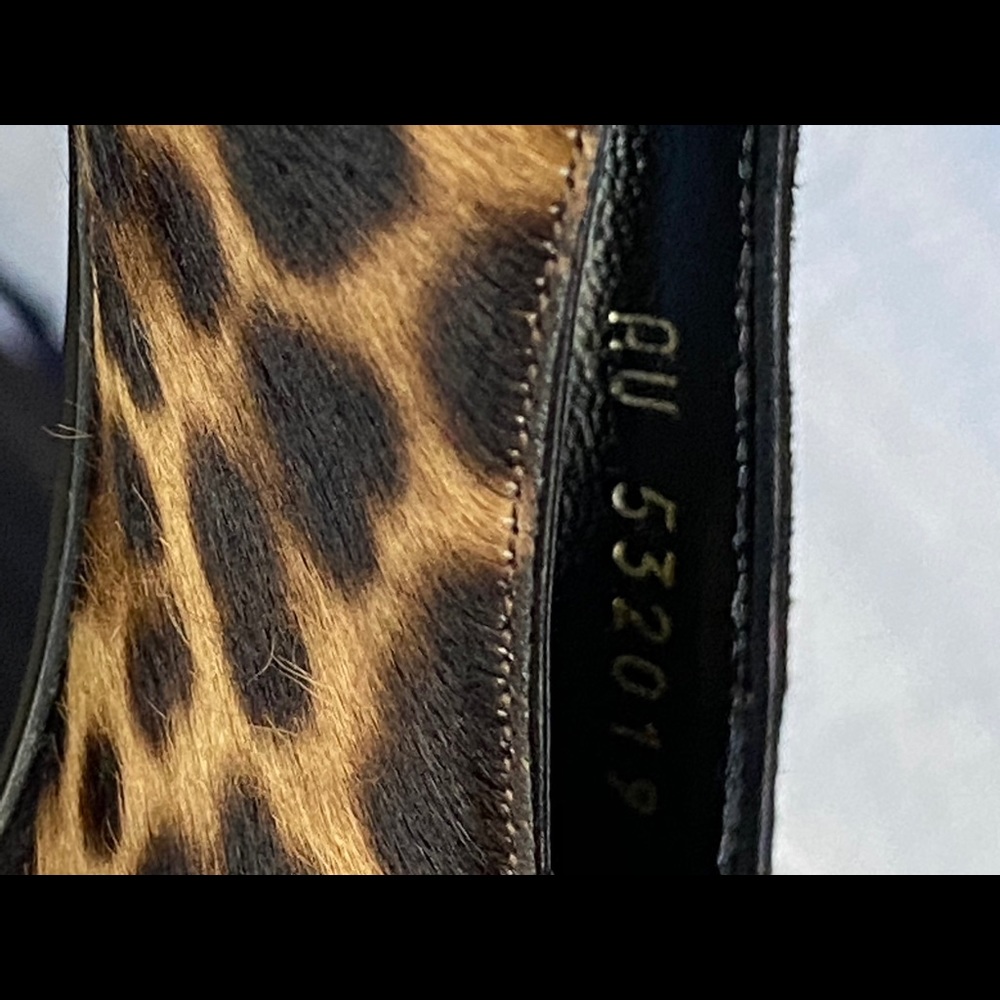 ‼️SOLD‼️NEW Saint Laurent Heels Kitten Heel Leopar - Picture 9 of 12